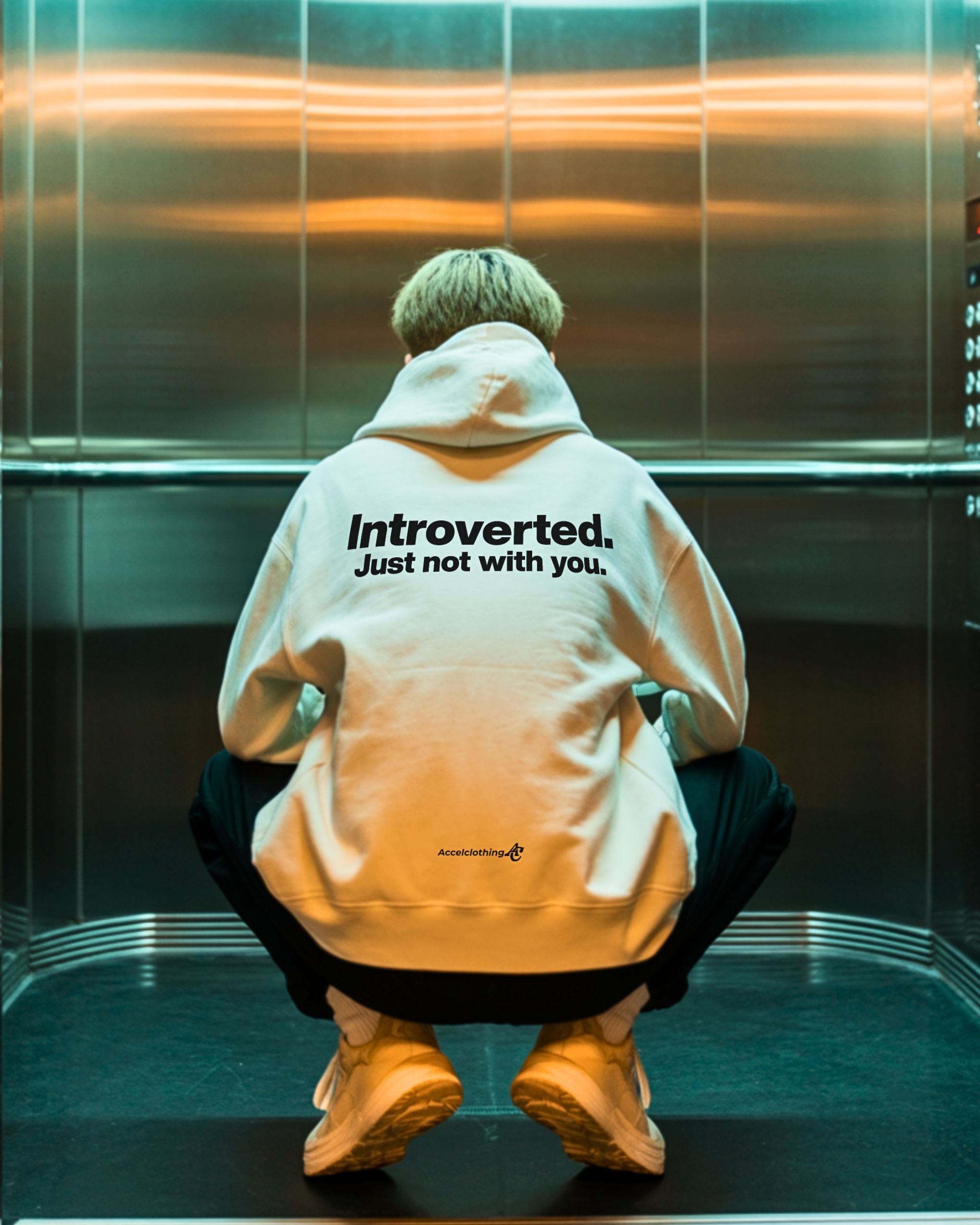 Introverted. - Oversized Hoodie