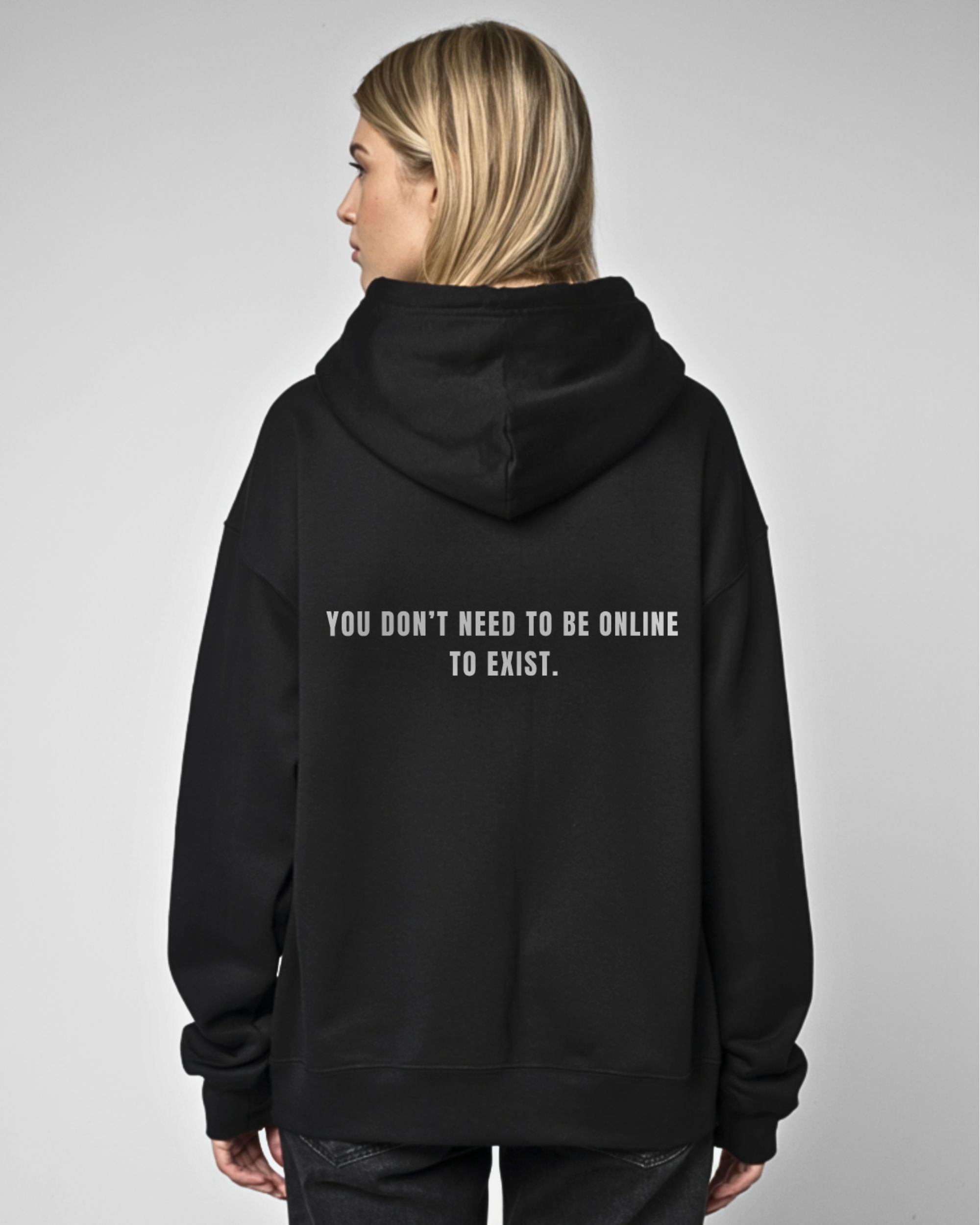 you exist - Oversized Hoodie
