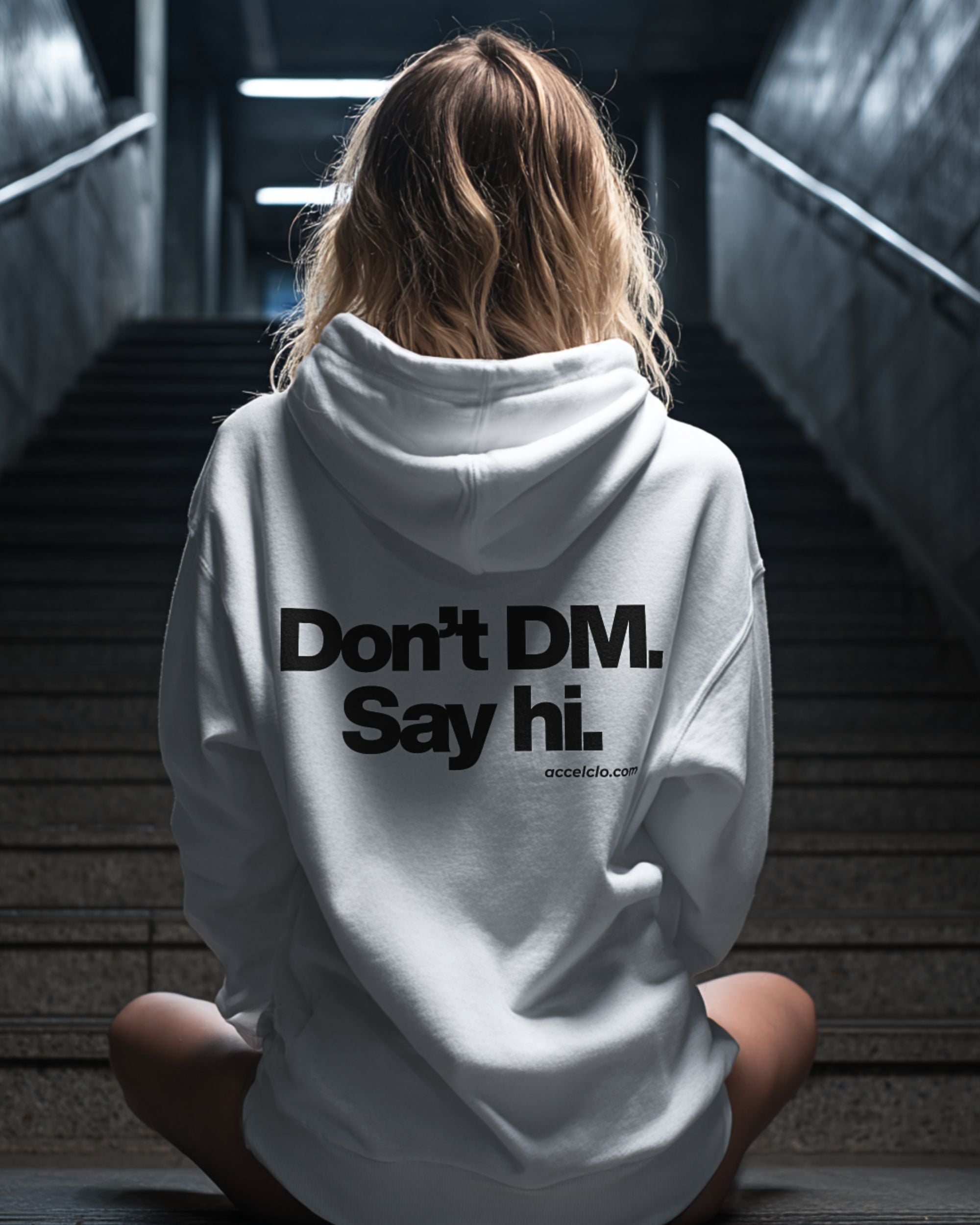 Say hi. - Oversized Hoodie