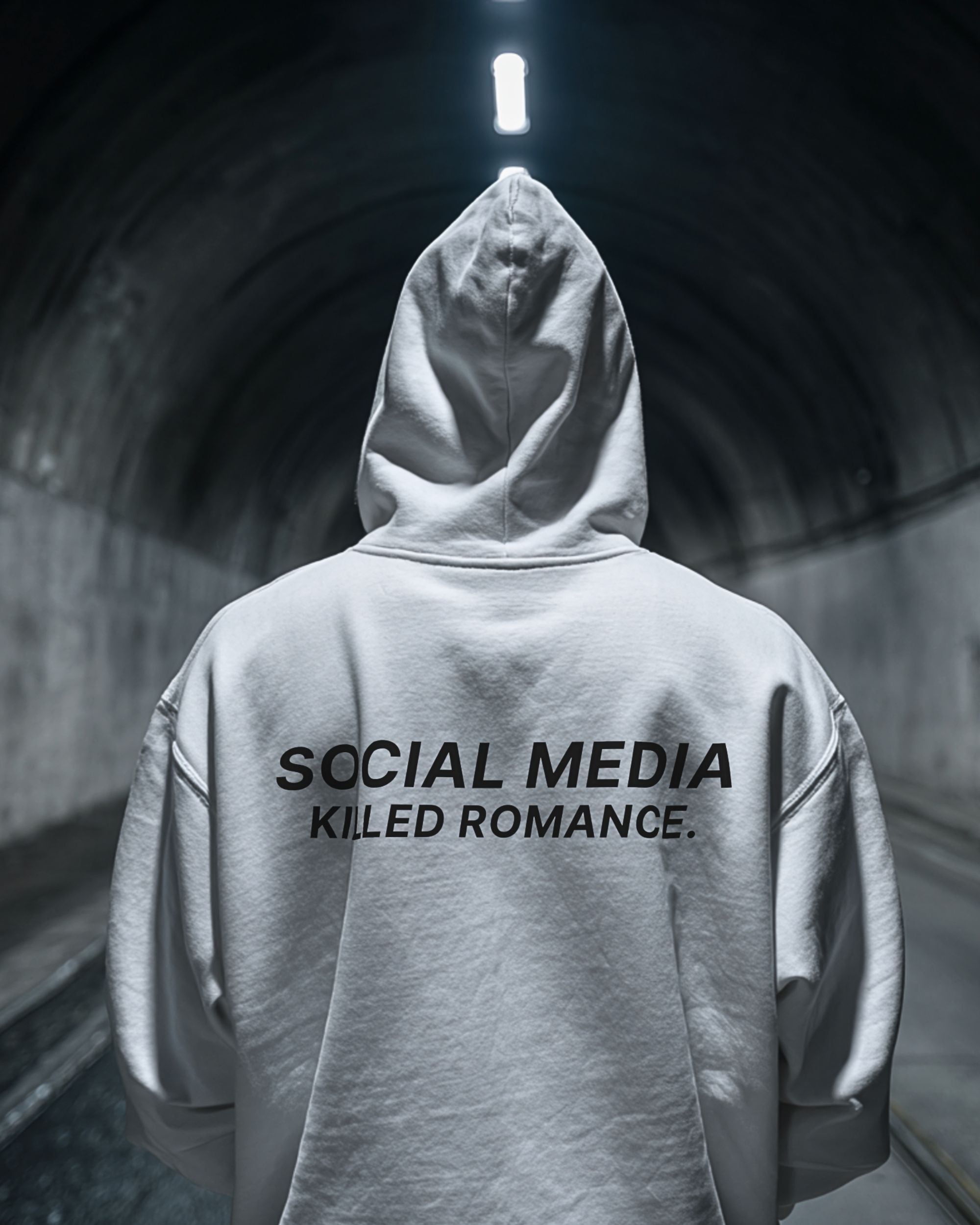 Social Media killed romance - Oversize Hoodie
